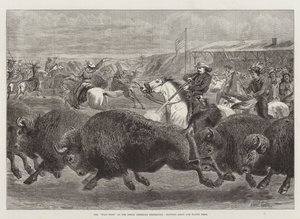 Le Far West à la Grande Exposition américaine, chasse au bison et au cerf Wapiti